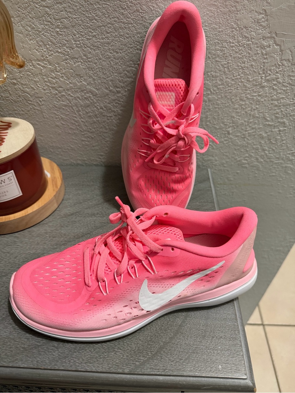 Nike Women's Neon Pink Breathable Running Sneakers